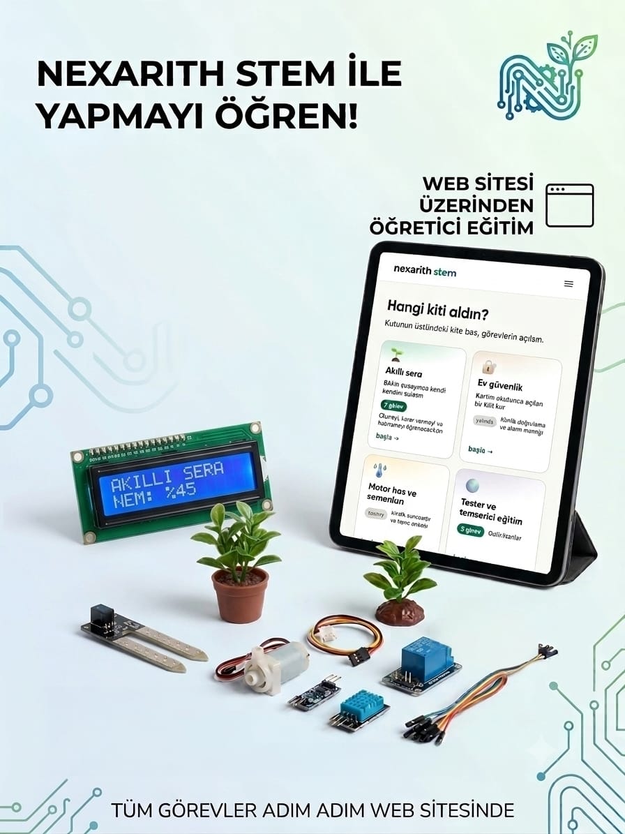 Akıllı sera kutu içeriği